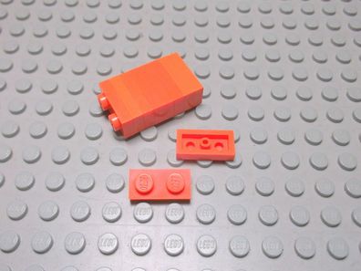 Lego 10 Platten 1x2 flach Noppen offen orange 3023 Set 10236 60014 75023 10152