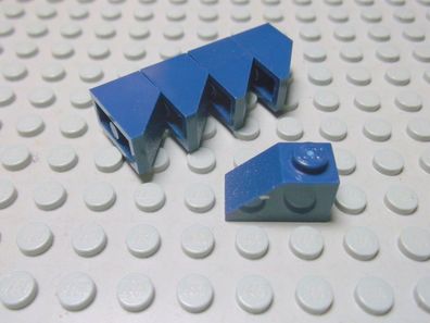 Lego 5 Schrägsteine 1x2 45 Grad dunkelblau navyblau 3040 Set 4411 8757 8893 7326