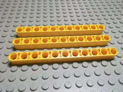 Lego 3 Technic Balken Liftarm 11 gelb 32525 Set 8069 42024 8258 8421 8295