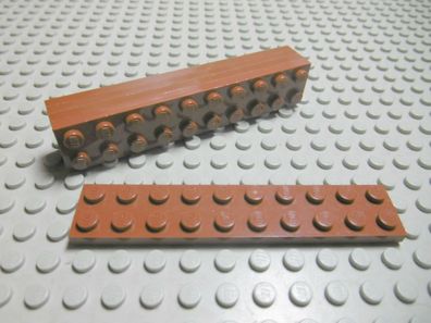Lego 5 Platten 2x10 neubraun 3832 Set 10182 41122 10188 9469 4645