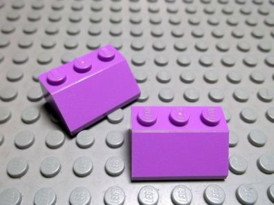 Lego 2 Schrägsteine 2x3 45 Grad medium lavender lavendel 3038 Set 41028 41025
