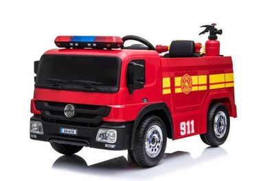 Feuerwehr Kinderauto Feuerwehrauto Fire-Truck Kinderfahrzeug Eva Reifen Ledersitz