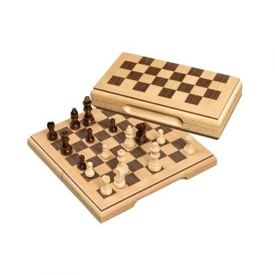 Schachspiel - Reiseschach - magnetisch - klein - Breite 17 cm