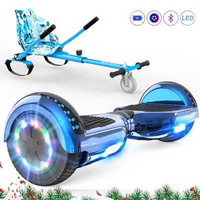 6,5 Zoll Hoverboard mit Motorbeleuchtung 700W Elektro scooter Bluetooth + Hoverkart