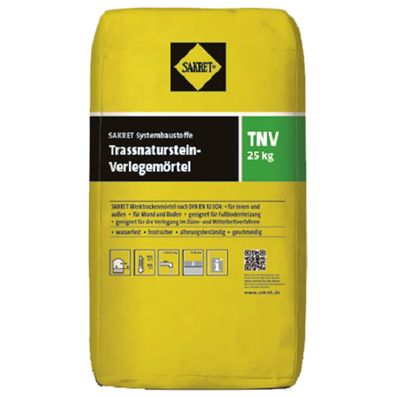 SAKRET Trass-Naturstein-Verlegemörtel TNV 25kg