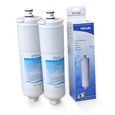 2x Cuno 3M CS-52 Wasserfilter Bosch Kühlschrank kompatibel, EcoAqua EFF-6026B