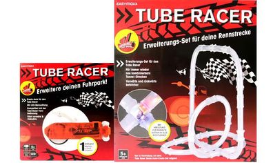Erweiterungsset Autorennbahn + Ersatz-Auto "Tube Racer" mit LED-Effekt EASYmaxx