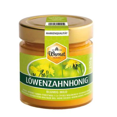Honig Wernet Traditionsimker im Schwarzwald cremiger Löwenzahnhonig im 250g Glas