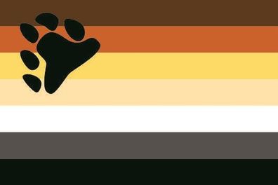 Fahne Flagge Gay Bear Pride Premiumqualität