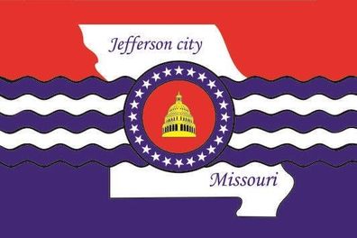 Fahne Flagge Jefferson City (Missouri) Premiumqualität