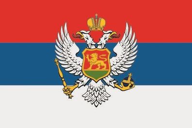 Fahne Flagge Königreich Montenegro Premiumqualität