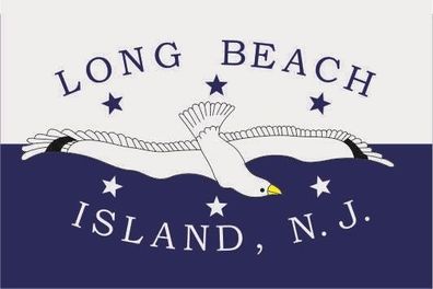 Fahne Flagge Long Beach Island (New Jersey) Premiumqualität