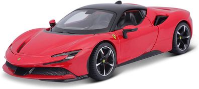 Bburago 18-26028 - Modellauto - Ferrari R&P SF90 Stradale (rot, Maßstab 1:24)