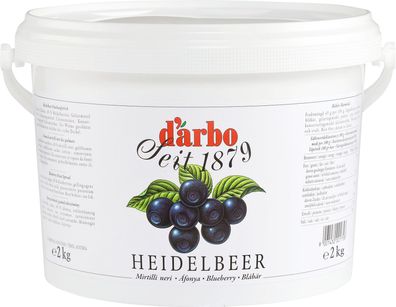 Food-United Fruchtaufstrich Heidelbeere 6x 2kg Eimer fruchtiger von DARBO