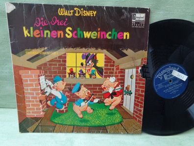 LP Disneyland Walt Disney Die drei kleinen Schweinchen Schoenfelder Riethmüller Vinyl