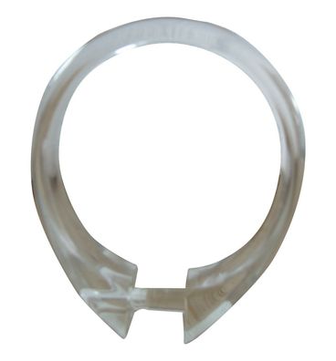 rewagi Duschvorhangring, Duchvorhangstange Ø 45 mm - oval Farbe: glasklar