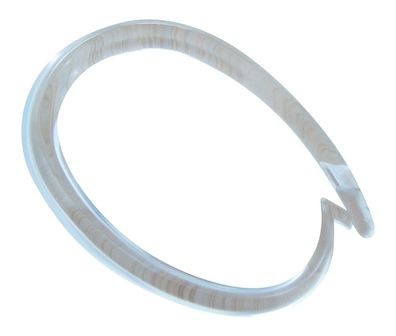 rewagi Duschvorhangring, Duschvorhangstange Ø 35 mm - oval, Ringe glasklar