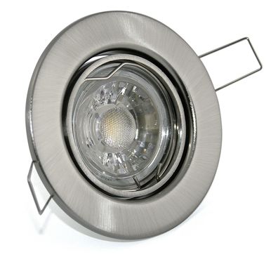 LED Einbau Strahler Einbauleuchte Classic 5W Lampen GU10 Spot dimmbar Stahl 68mm Loch