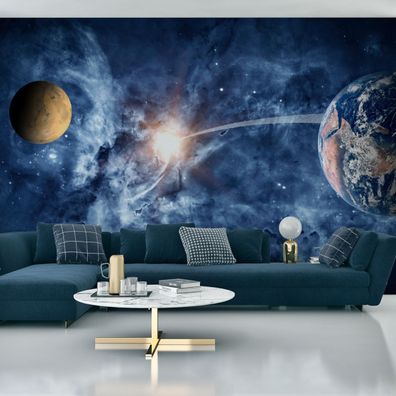 Muralo VLIES Fototapeten Tapeten XXL Galaxie Kosmos Nebel in 3D 4413