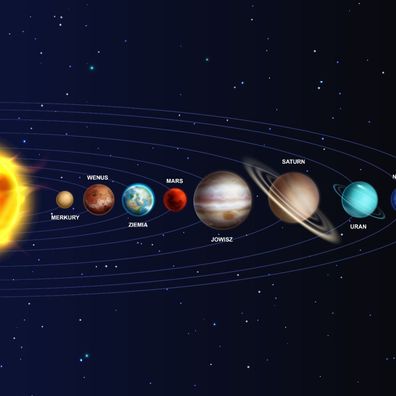 Muralo Selbstklebende Fototapeten XXL Sonnensystem Aufschriften Sterne 4416