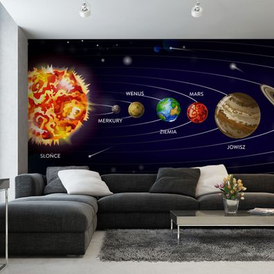 Muralo VLIES Fototapeten Tapeten XXL Planeten Asteroiden Meteoriten 3D 4417