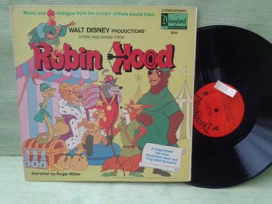 LP Disneyland Walt Disney Robin Hood Roger Miller Story songs Vinyl Englisch