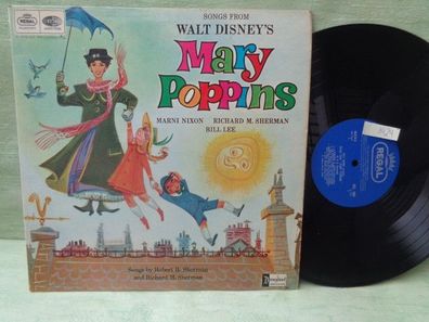 LP EMI Disneyland REG1007 Mary Poppins Marni Nixon Sherman Bill Lee Shannon
