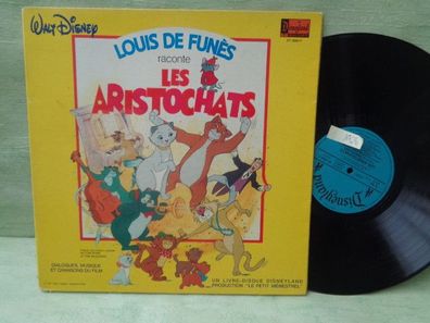 LP Disneyland ST-3890F Louis de Funes Les Aristocats Livre Disque Vinyl
