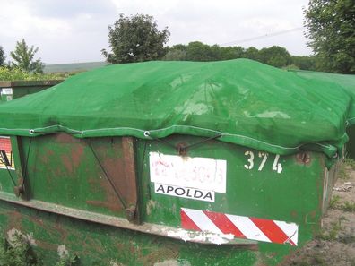 weiche, luftdurchlässige Gewirkplane mit Gummiseil - 2,3 x 4,5 m