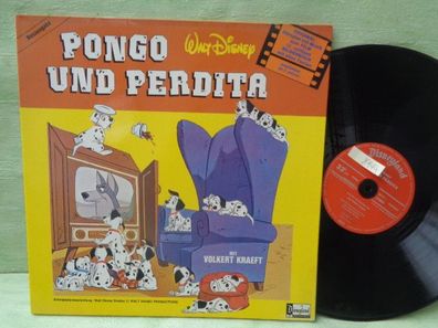 LP Disneyland Walt Disney Pongo und Perdita Bilderbuch Tonbuch Hörspiel