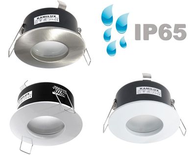 12 Volt LED Feuchtraum Deckenspot IP65 inkl. 3W = 30W MCOB LED MR16 Bad Dusche