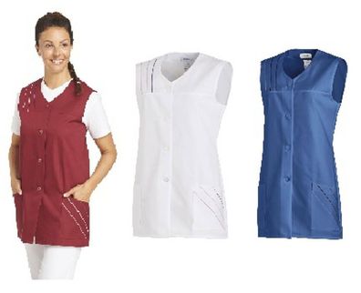 Damen-Hosenkasack, Schürze, Kittel - ohne Ärmel, 3 Farben