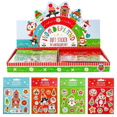 4 x Duftsticker mit winterlichem Duft Trendhaus Sticker Advent Weihnachten NEU