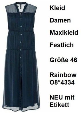 Kleid Damen Maxikleid Festlich Größe 46 Rainbow O8°4334. NEU mit Etikett.