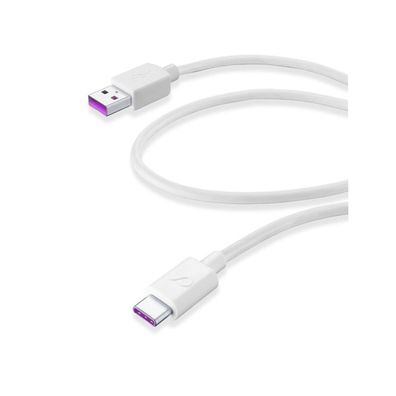 Cellularline USB 2.0 Kabel Typ A zu Typ C 1,2m 480 Mbps für Huawei SuperCharge
