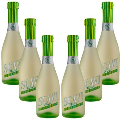 Scavi & Ray Hugo 6er Set Aperitivo Aperitif je 0,2L Piccolo (5,5% Vol)- [Enthäl