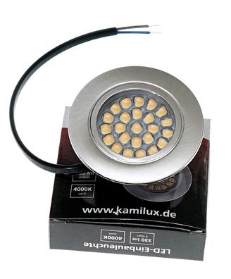 LED Einbaustrahler 230V Flache Möbelleuchte Möbel Lampen Spot 4W IP44 dimmbar