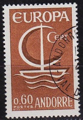 Andorra Französisch [1966] MiNr 0198 ( O/ used ) CEPT