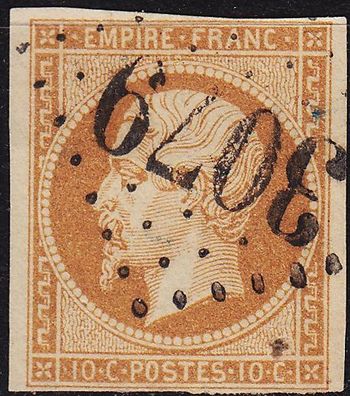 Frankreich FRANCE [1853] MiNr 0012 I a ( O/ used ) [11]