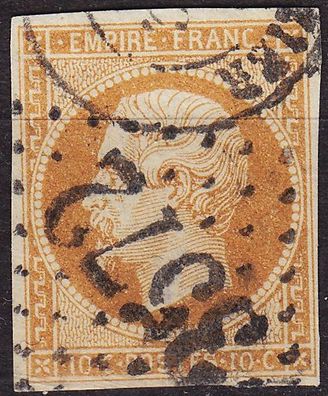 Frankreich FRANCE [1853] MiNr 0012 II ( O/ used ) [09]