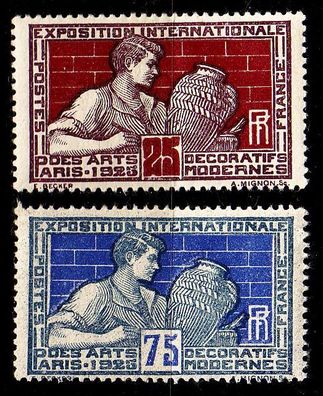 Frankreich FRANCE [1924] MiNr 0174-75 ( * / mh )