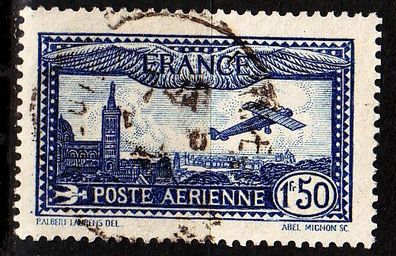 Frankreich FRANCE [1930] MiNr 0255 a ( O/ used ) Flugzeug