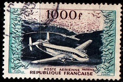 Frankreich FRANCE [1954] MiNr 0990 ( O/ used ) Flugzeug