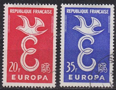 Frankreich FRANCE [1958] MiNr 1210-11 ( O/ used ) CEPT