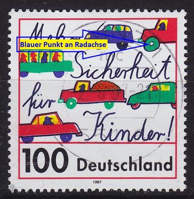 Germany BUND [1997] MiNr 1897 F1 ( O/ used ) [01] Plattenfehler