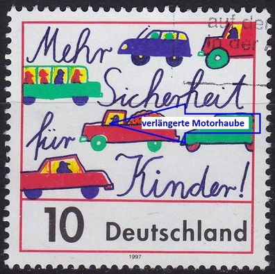 Germany BUND [1997] MiNr 1954 F1 ( O/ used ) [01] Plattenfehler