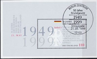 Germany BUND [1999] MiNr 2050 Block 48 ( Sonder-O/ used )