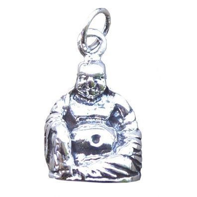 Anhänger BUDDHA Maitreya Sterling-Silber 925er 8 g Symbolschmuck Esoterikschmuck