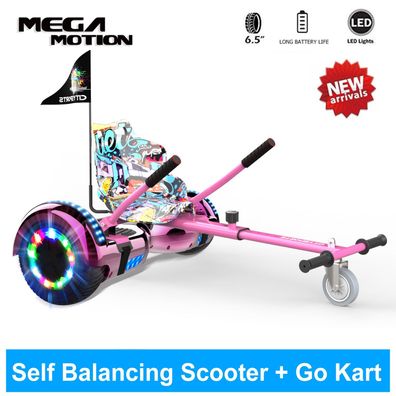 Hoverboard Scooter (mit Hoverkart GO-Kart )mit Bluetooth 6,5 zoll