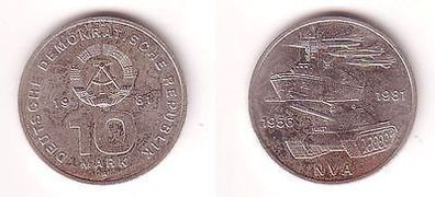 DDR Gedenk Münze 10 Mark 25 Jahre Nationale Volksarmee NVA 1981 (110505)